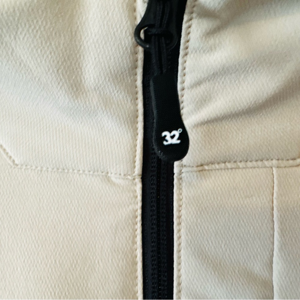 32 Degrees Heat Men’s Softshell Jacket Beige Zip-Up Size M Lightweight - Picture 2 of 8